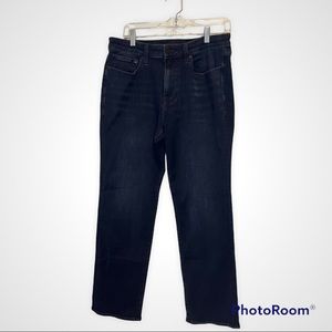 Express Mens Straight Leg Dark Blue Jeans Size 32x30